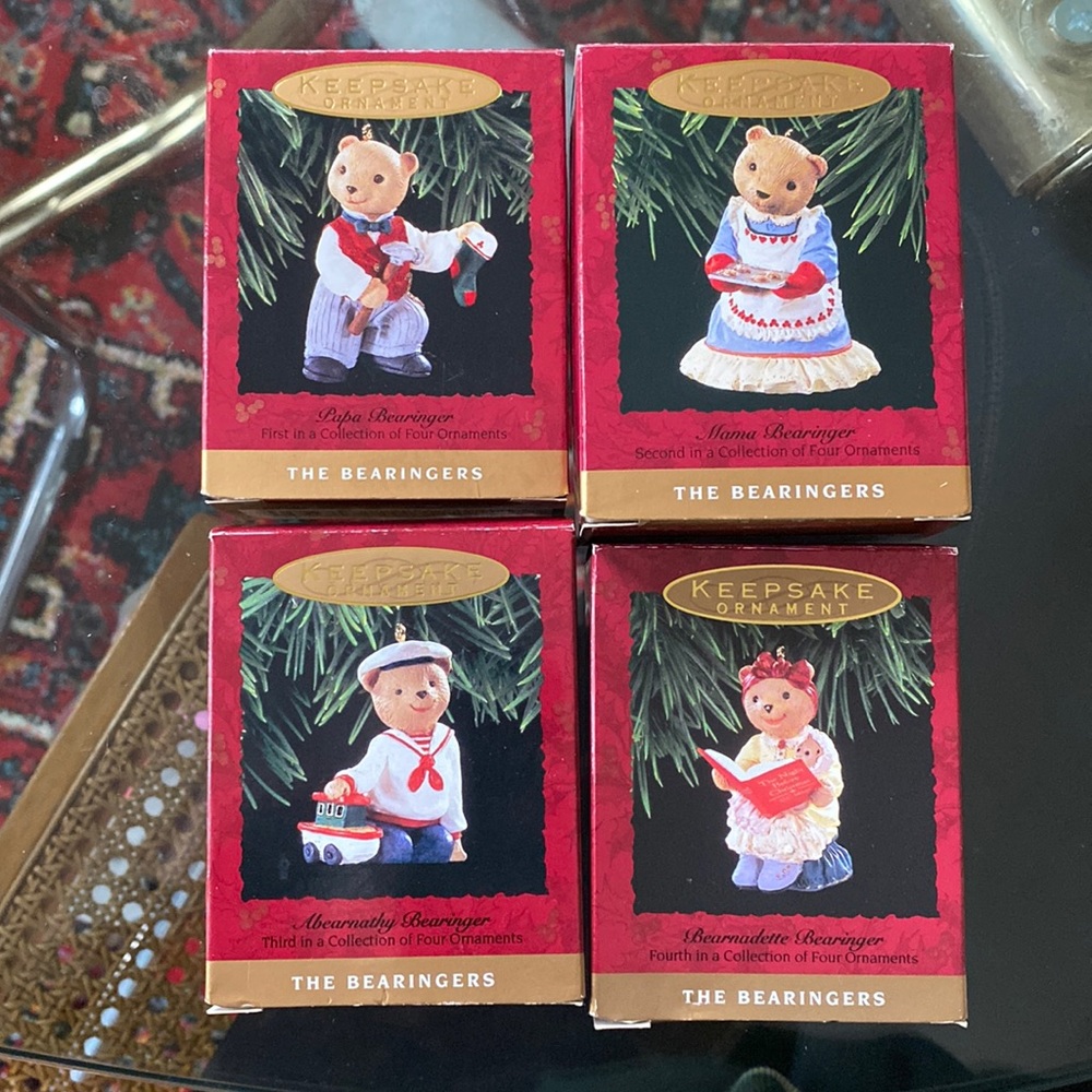 Hallmark Keepsake The Bearingers Christmas Collection Ornaments
